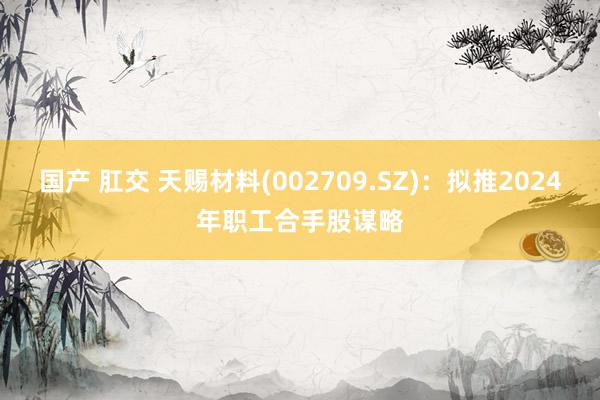 国产 肛交 天赐材料(002709.SZ)：拟推2024年职工合手股谋略