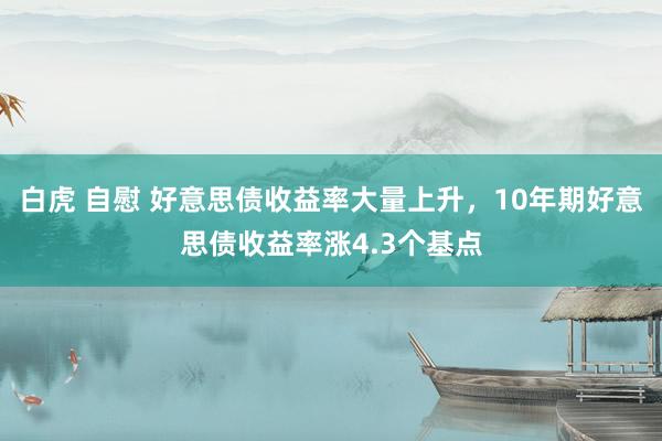 白虎 自慰 好意思债收益率大量上升，10年期好意思债收益率涨4.3个基点