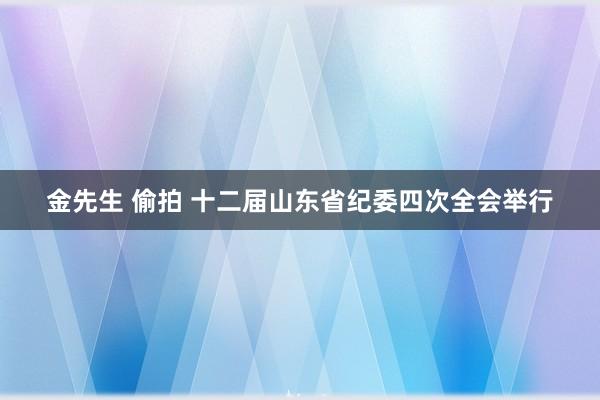 金先生 偷拍 十二届山东省纪委四次全会举行
