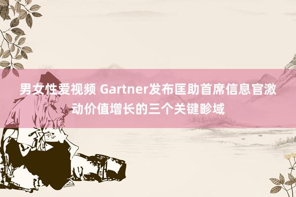 男女性爱视频 Gartner发布匡助首席信息官激动价值增长的三个关键畛域