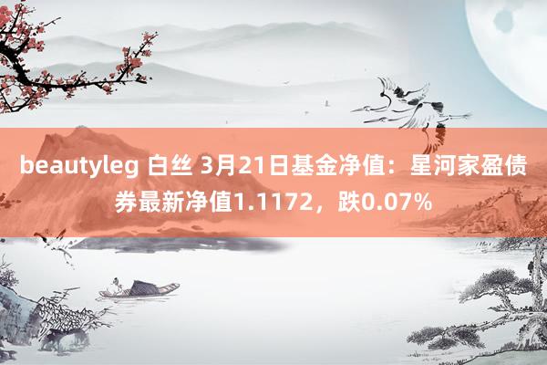 beautyleg 白丝 3月21日基金净值：星河家盈债券最新净值1.1172，跌0.07%