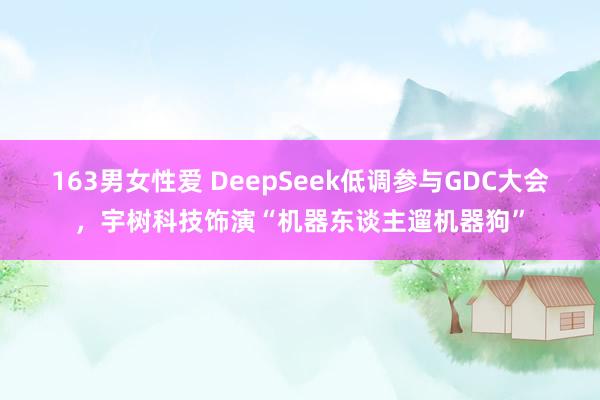 163男女性爱 DeepSeek低调参与GDC大会，宇树科技饰演“机器东谈主遛机器狗”