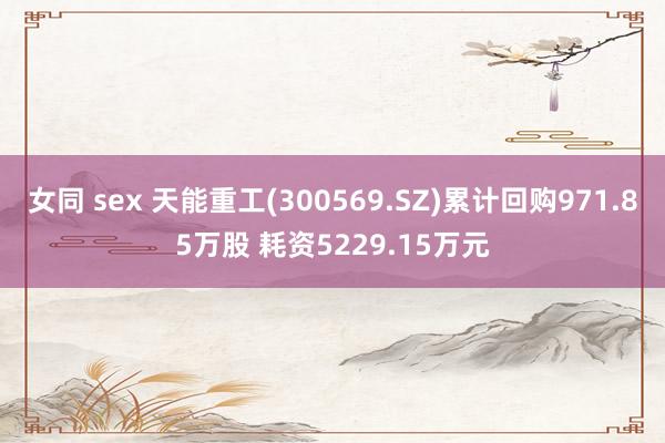女同 sex 天能重工(300569.SZ)累计回购971.85万股 耗资5229.15万元