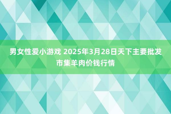男女性爱小游戏 2025年3月28日天下主要批发市集羊肉价钱行情