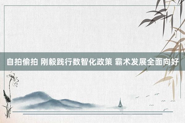 自拍偷拍 刚毅践行数智化政策 霸术发展全面向好