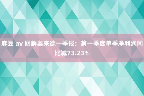 麻豆 av 图解奥来德一季报：第一季度单季净利润同比减73.23%
